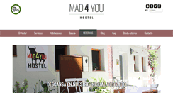 Desktop Screenshot of mad4youhostel.com